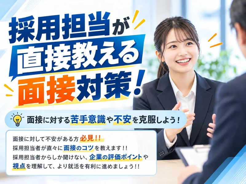【28/29卒　11月開催】採用担当が直接教える面接対策!