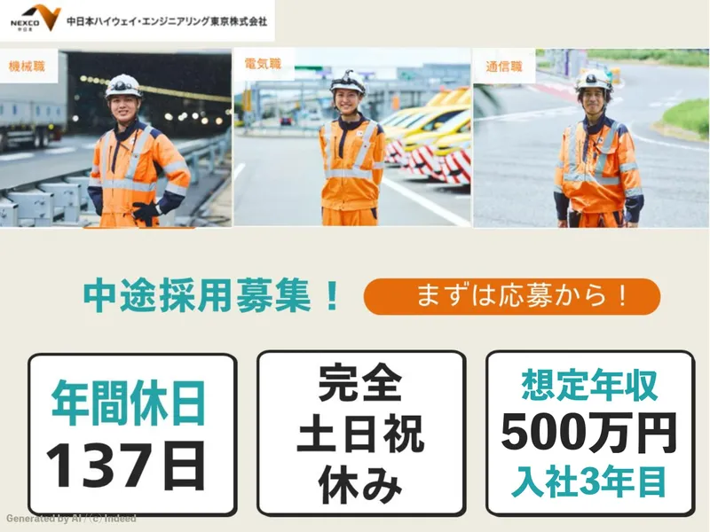 中日本ハイウェイ・エンジニアリング東京株式会社の求人・転職情報