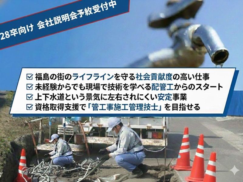 【福島×対面】福島のインフラを守る「漏水調査」の仕事を学ぶ