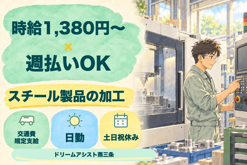 株式会社ドリームアシスト燕三条 燕市エリアのアルバイト・バイト求人情報