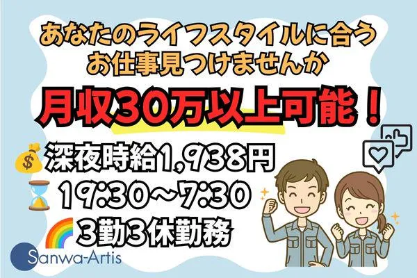 サンワアルティス株式会社のアルバイト・バイト求人情報