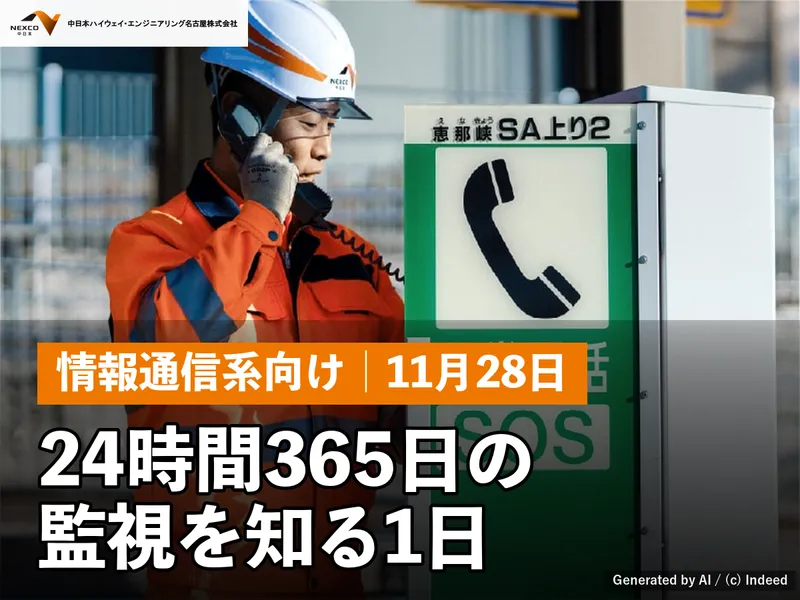 11月28日│情報通信系向け高速道路設備の1day仕事体験