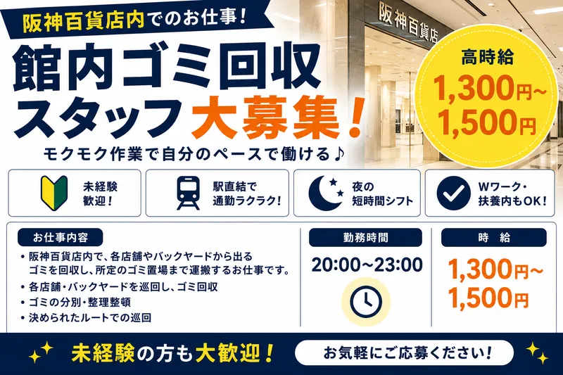 阪神梅田本店のアルバイト・バイト求人情報