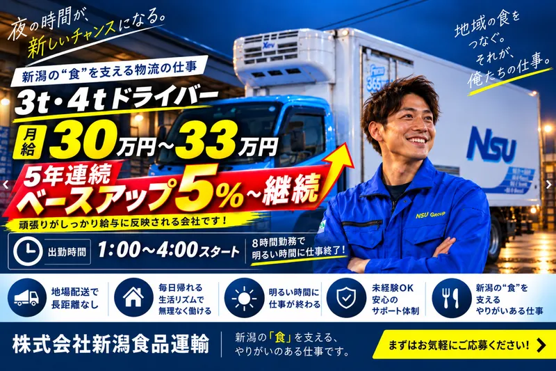 株式会社 新潟食品運輸の求人・転職情報