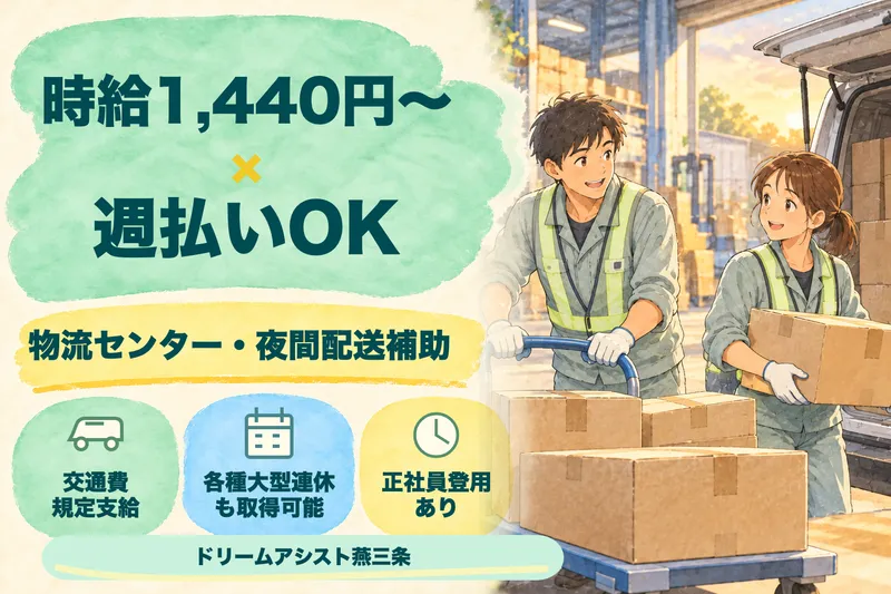株式会社ドリームアシスト燕三条 新潟市西蒲区エリアのアルバイト・バイト求人情報