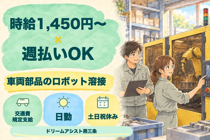 株式会社ドリームアシスト燕三条 三条市エリアのアルバイト・バイト求人情報