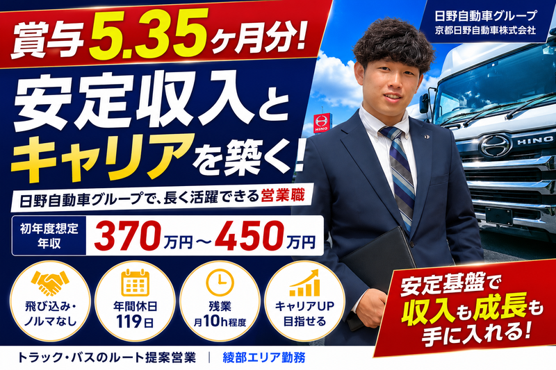 京都日野自動車株式会社の求人・転職情報