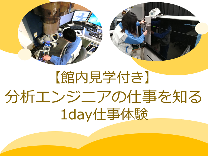 【館内見学付】 分析エンジニアの仕事を知る1day仕事体験
