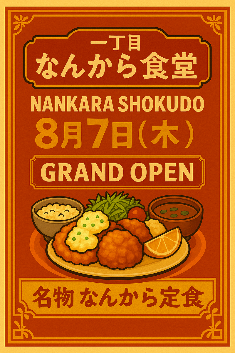 一丁目　なんから食堂のアルバイト・バイト求人情報-01