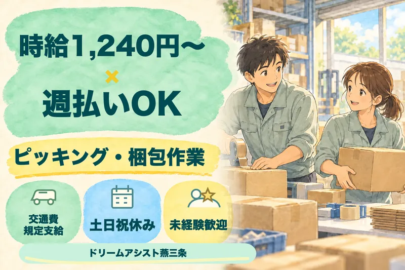 株式会社ドリームアシスト燕三条 新潟市南区エリアのアルバイト・バイト求人情報