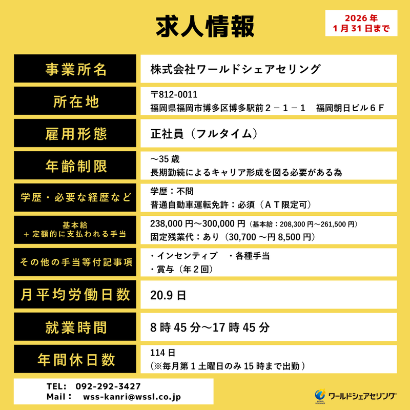 株式会社ワールドシェアセリングの求人・転職情報-05