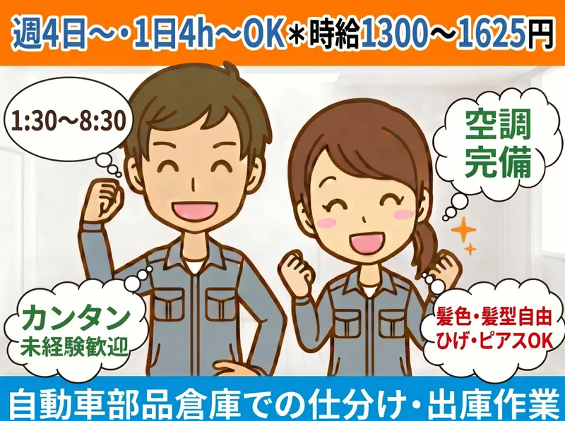 株式会社コレクテ　静岡県藤枝市高田(自動車部品倉庫/請負先)のアルバイト・バイト求人情報