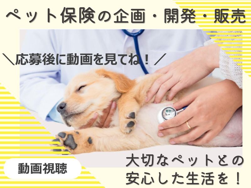 ペット保険商品の事務・総合職を知る【動画視聴コース】