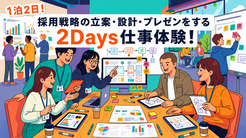 採用戦略の企画・設計・プレゼンをする宿泊型2Days仕事体験