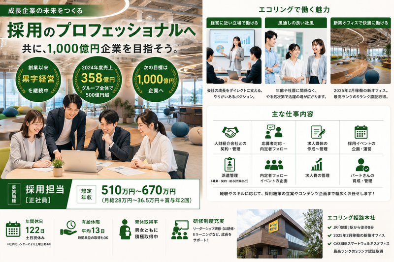 株式会社エコリングの求人・転職情報