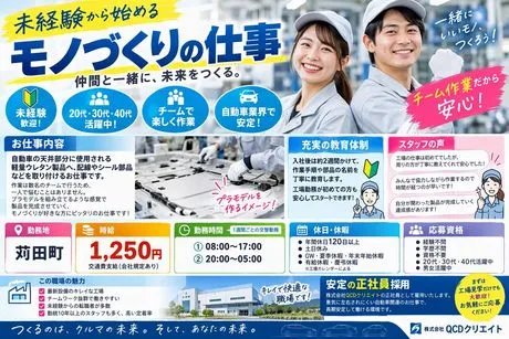 株式会社QCDクリエイトのアルバイト・バイト求人情報