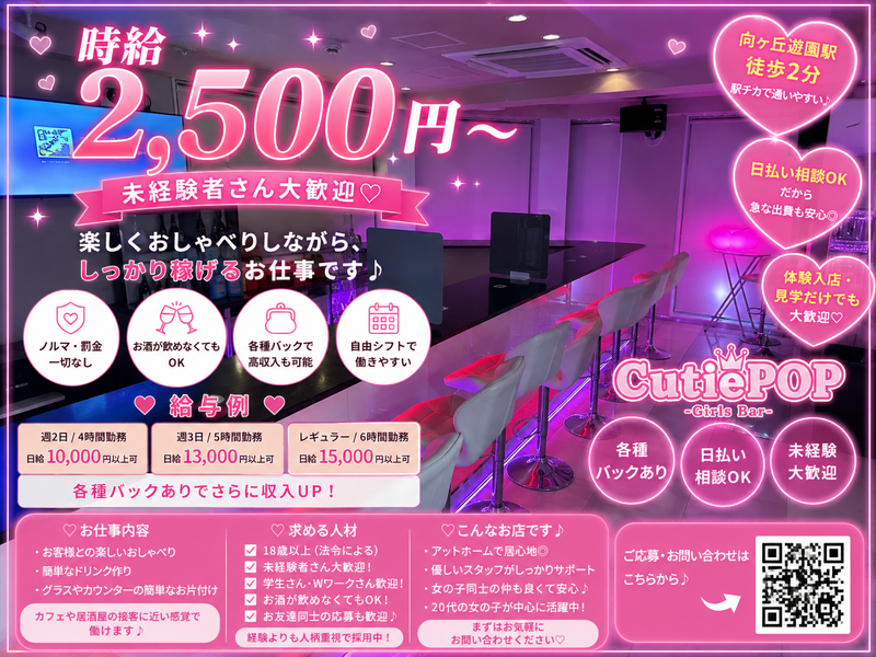 GirlsBar CutiePOPの求人・転職情報