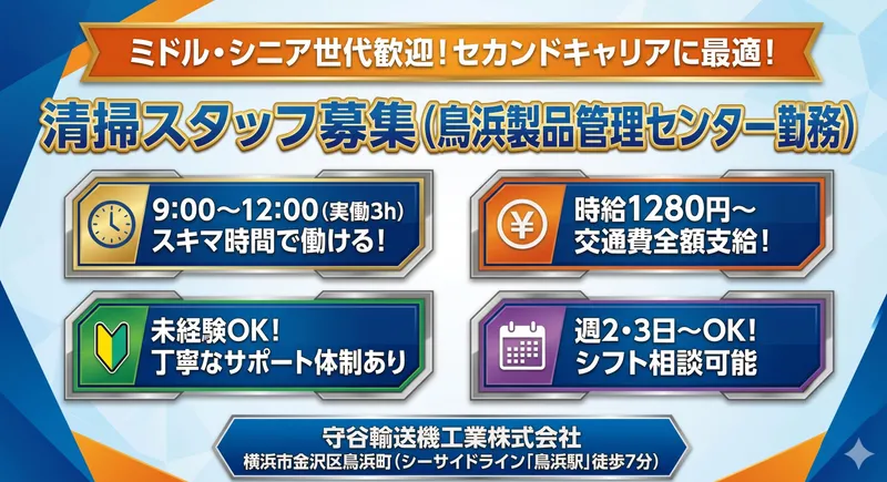 守谷輸送機工業　鳥浜製品管理センターのアルバイト・バイト求人情報