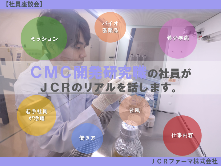 【28卒/CMC開発研究/対面】JCRを知る・社員座談会