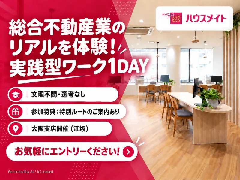 11/20開催【大阪1day】不動産プロの仕事を1日凝縮体験