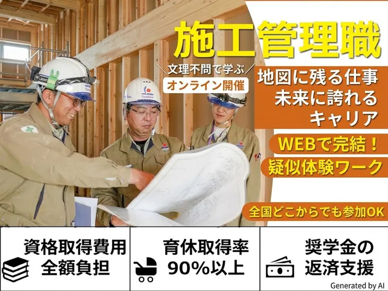 WEB開催/文理不問で学ぶ地域を支える仕事理解/施工管理