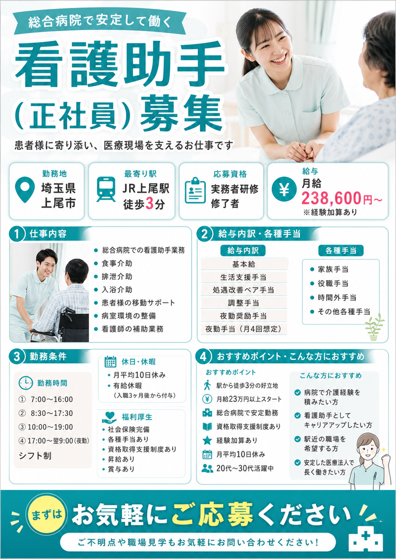上尾中央第二病院の求人・転職情報