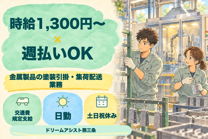 株式会社ドリームアシスト燕三条 加茂市エリアのアルバイト・バイト求人情報