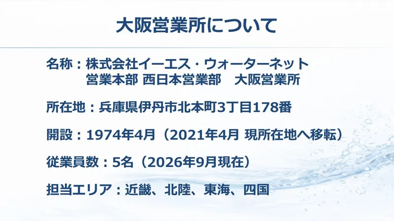 株式会社イーエス・ウォーターネットの求人・転職情報