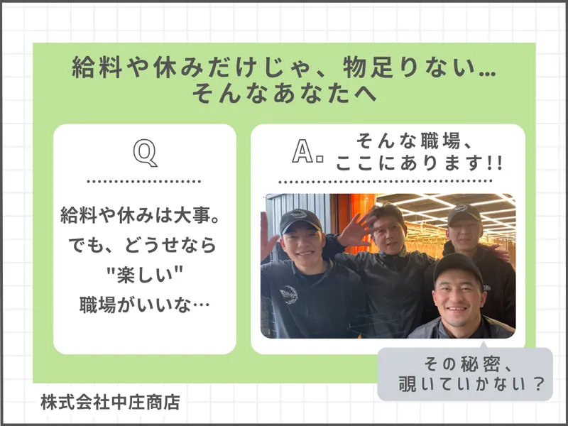 株式会社中庄商店の求人・転職情報