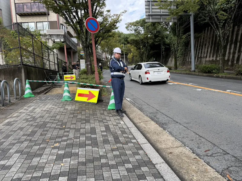 松原通における歩道整備工事現場のアルバイト・バイト求人情報