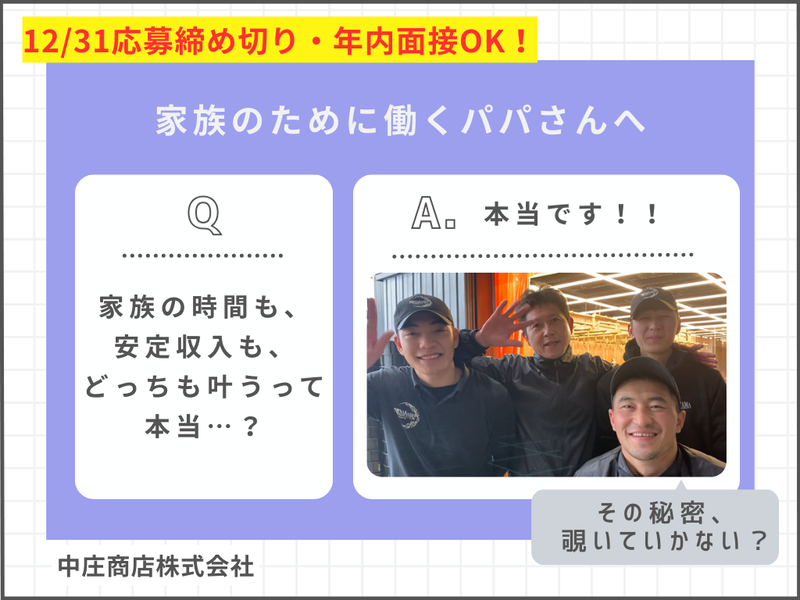 株式会社中庄商店の求人・転職情報