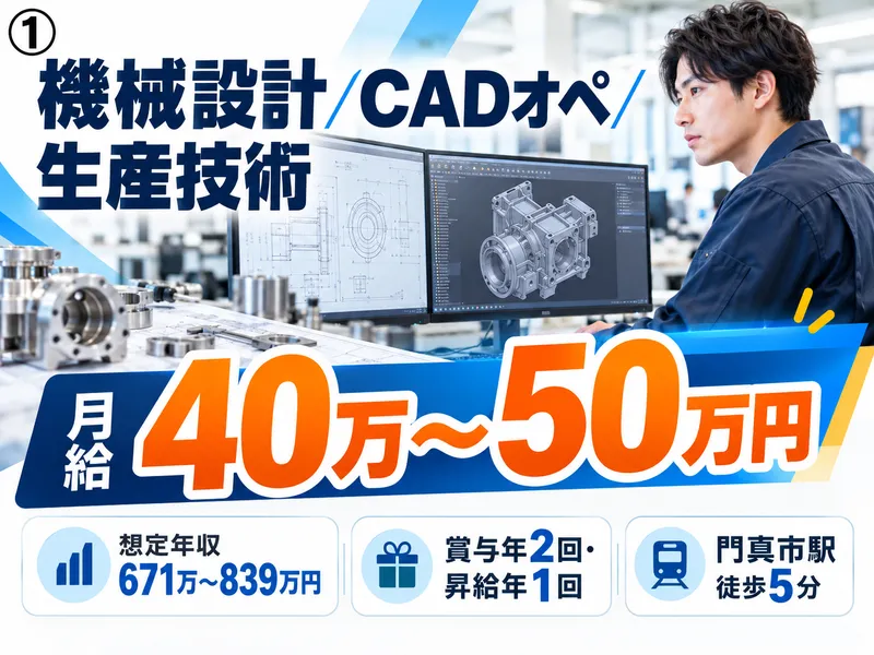 門真市内の製造会社の求人・転職情報