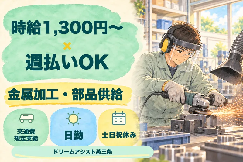 株式会社ドリームアシスト燕三条 三条市エリアのアルバイト・バイト求人情報