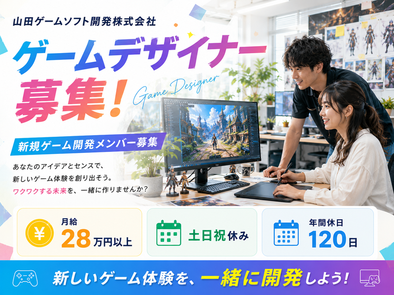 山田ゲームソフト開発株式会社の求人・転職情報