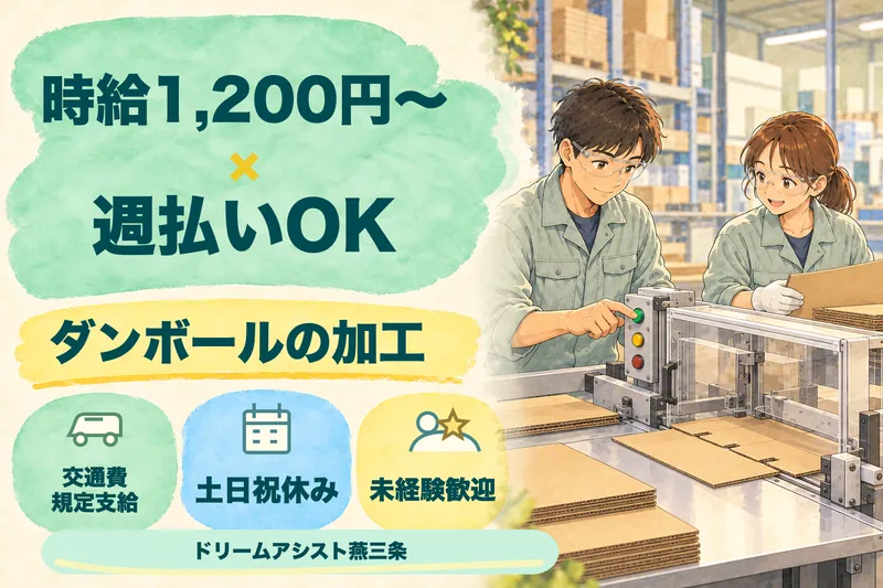 株式会社ドリームアシスト燕三条 燕市エリアのアルバイト・バイト求人情報