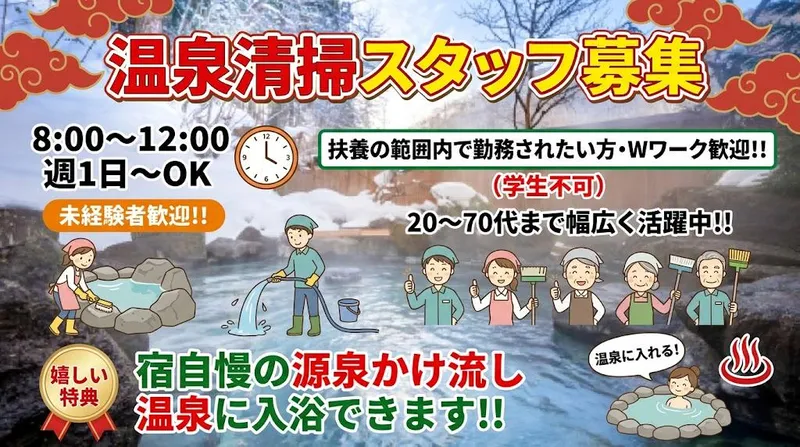 白布温泉 東屋のアルバイト・バイト求人情報