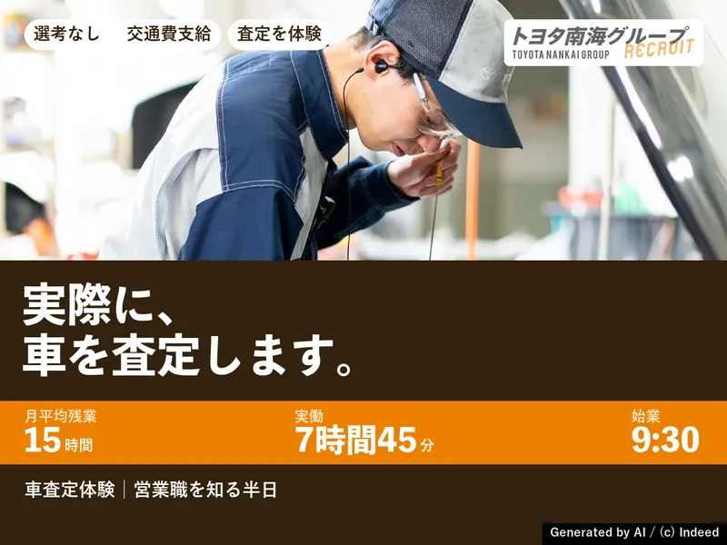 車の査定を体験│大阪・堺のトヨタで営業職を知る半日