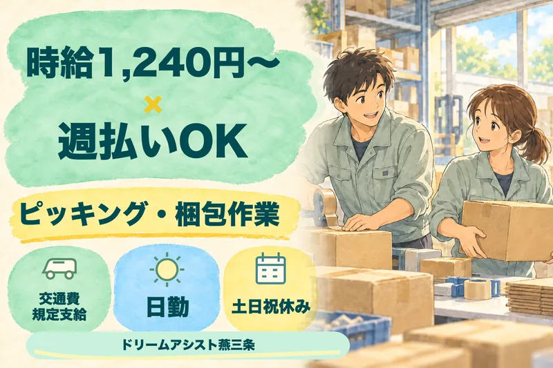 株式会社ドリームアシスト燕三条 燕市エリアのアルバイト・バイト求人情報