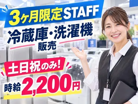 年齢不問 家電量販店での白物家電販売/土日祝のみ週1~/LMTIBR227d