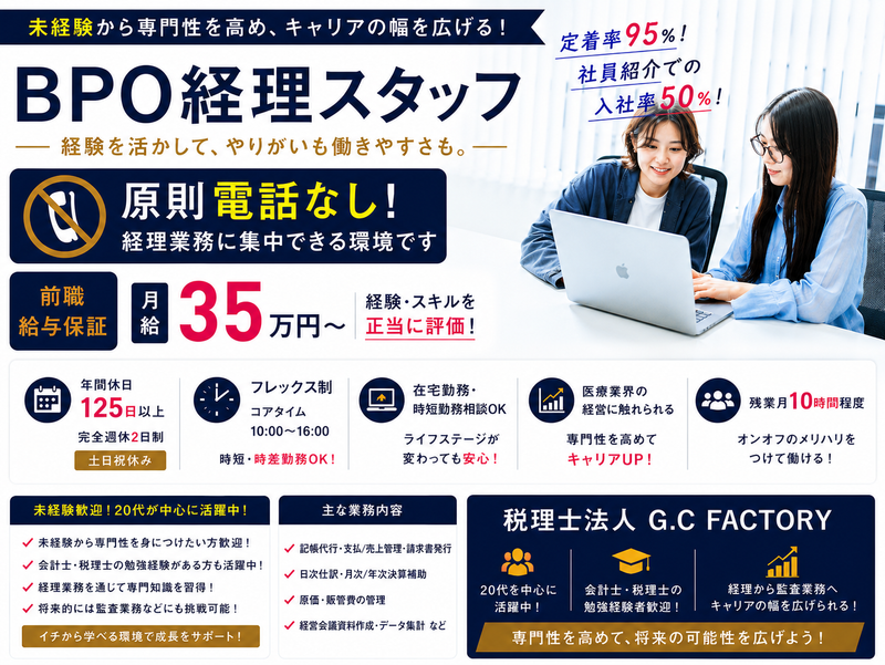 Ｇ．Ｃ　ＦＡＣＴＯＲＹグループ株式会社の求人・転職情報