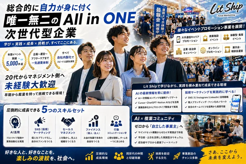 株式会社Lit Ship(八王子駅)のアルバイト・バイト求人情報