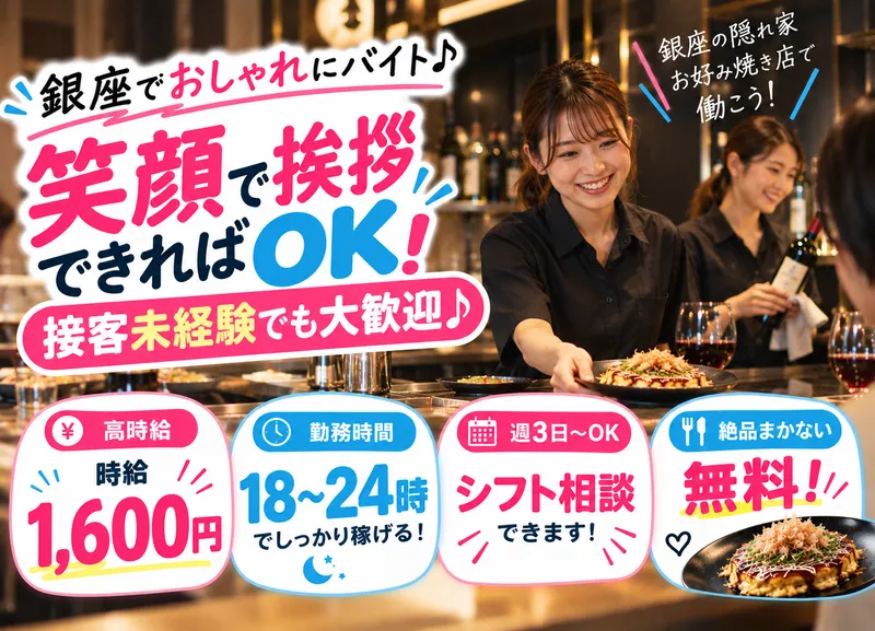 鉄板お好み焼き 辻井のアルバイト・バイト求人情報