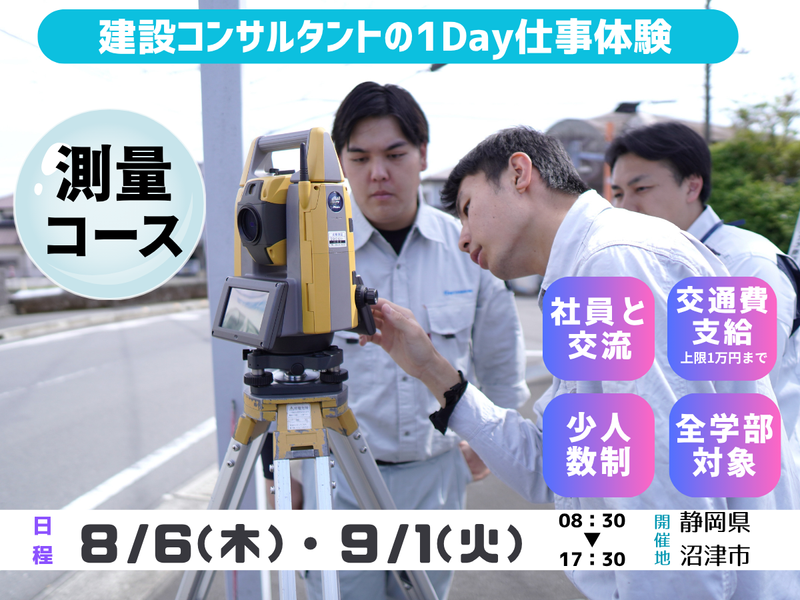 最新GNSS・測量機器を操る実地体験/チームで挑む図化