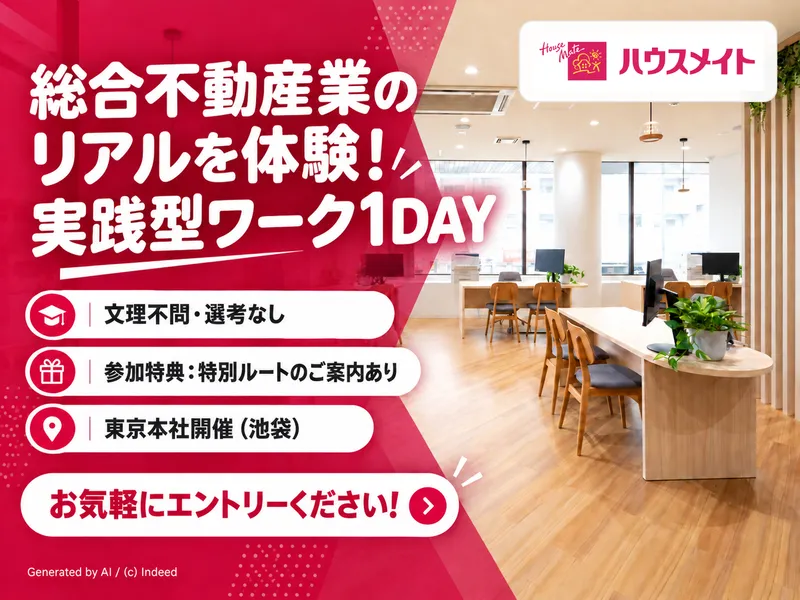 12/15仲介×管理×リフォーム/不動産業界1day仕事体験