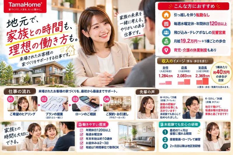 タマホーム株式会社 三郷店の求人・転職情報
