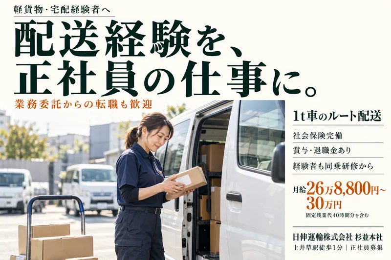 日伸運輸株式会社　杉並本社のアルバイト・バイト求人情報