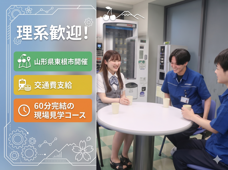 【山形県東根市】半導体製造技術60分体験実習(交通費支給)