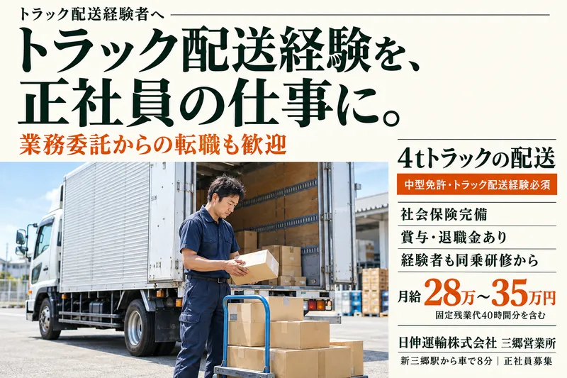 日伸運輸株式会社　三郷営業所のアルバイト・バイト求人情報