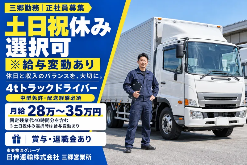 日伸運輸株式会社　三郷営業所のアルバイト・バイト求人情報