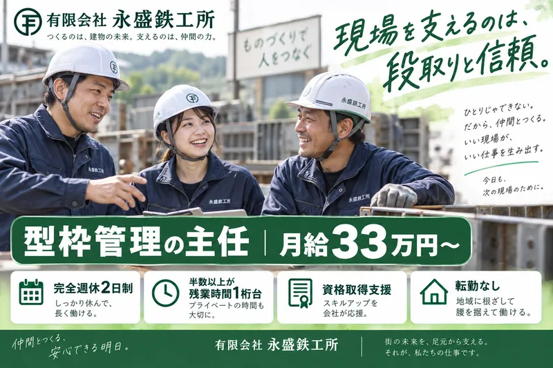 有限会社永盛鉄工所の求人・転職情報